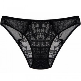 100% SILK basic women PANTIES high quality black white Lace Sexy ladies lingerie calcinha briefs underwear calzoncillos
